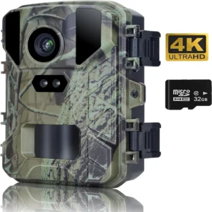 Mini caméra de chasse étanche IP65 – 36MP 4K vision nocturne